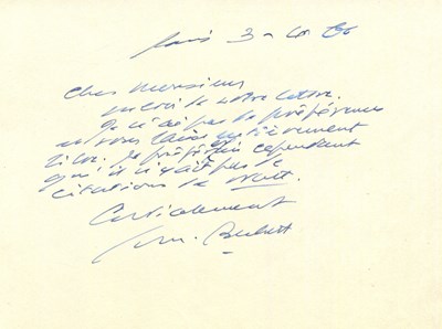Lot 406 - BECKETT SAMUEL: (1906-1989)