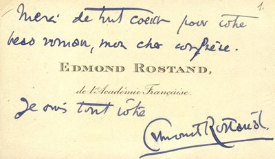 Lot 755 - ROSTAND EDMOND: (1868-1918)