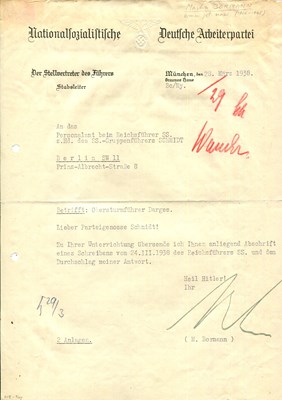Lot 343 - BORMANN MARTIN: (1900-1945)