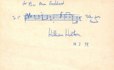 Lot 782 - WALTON WILLIAM (1902-1983)