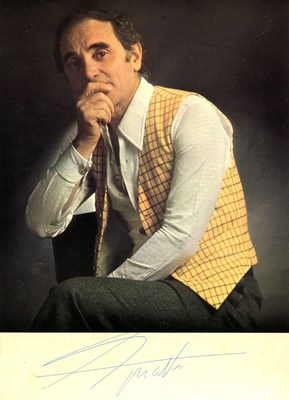 Lot 628 - AZNAVOUR CHARLES: (1924-2018)