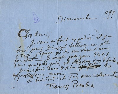 Lot 863 - PICABIA FRANCIS: (1879-1953)