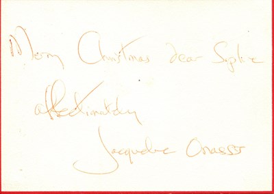 Lot 732 - [ONASSIS ARISTOTLE]: KENNEDY JACQUELINE: (1929-1994)