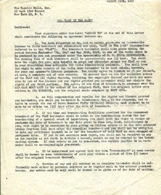 Lot 405 - WEILL & GERSHWIN