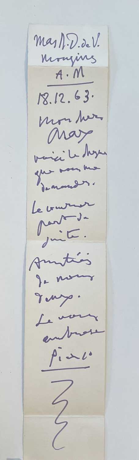 Lot 883 - PICASSO PABLO: (1881-1973)