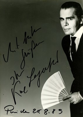 Lot 741 - LAGERFELD KARL: (1933-2019)