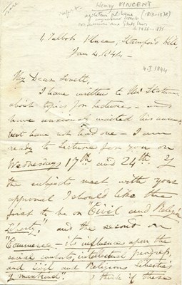 Lot 694 - VINCENT HENRY: (1813-1878)