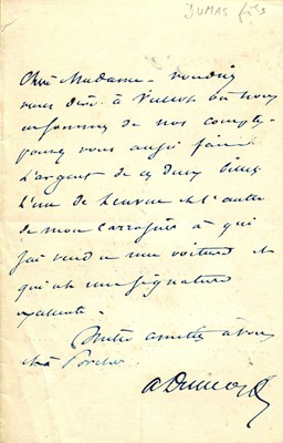 Lot 425 - DUMAS ALEXANDRE: Fils (1824-1895)
