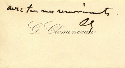 Lot 768 - CLEMENCEAU & POINCARE