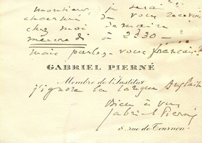 Lot 762 - PIERNÉ GABRIEL: (1863-1937) (x2)
