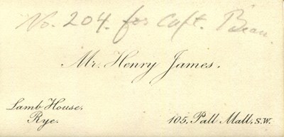 Lot 766 - JAMES HENRY: (1843-1916)