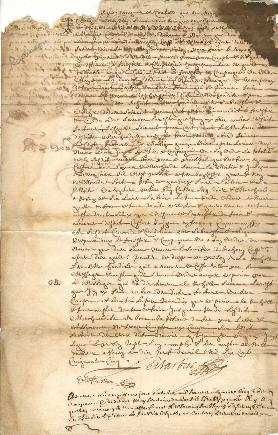 Lot 703 - RADISSON PIERRE-ESPRIT: (1636/40-1710)