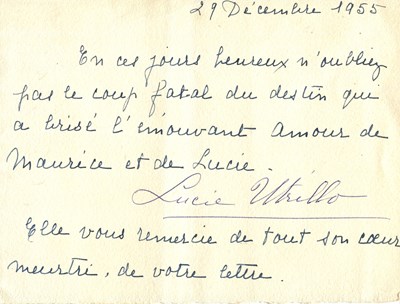 Lot 386 - VALORE LUCIE: (1878-1965)