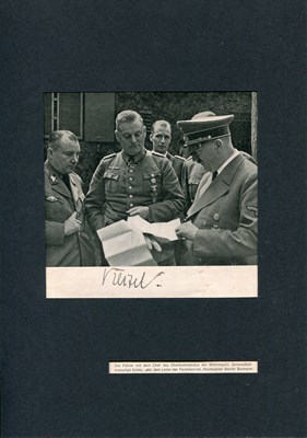 Lot 349 - KEITEL WILHELM: (1882-1946)