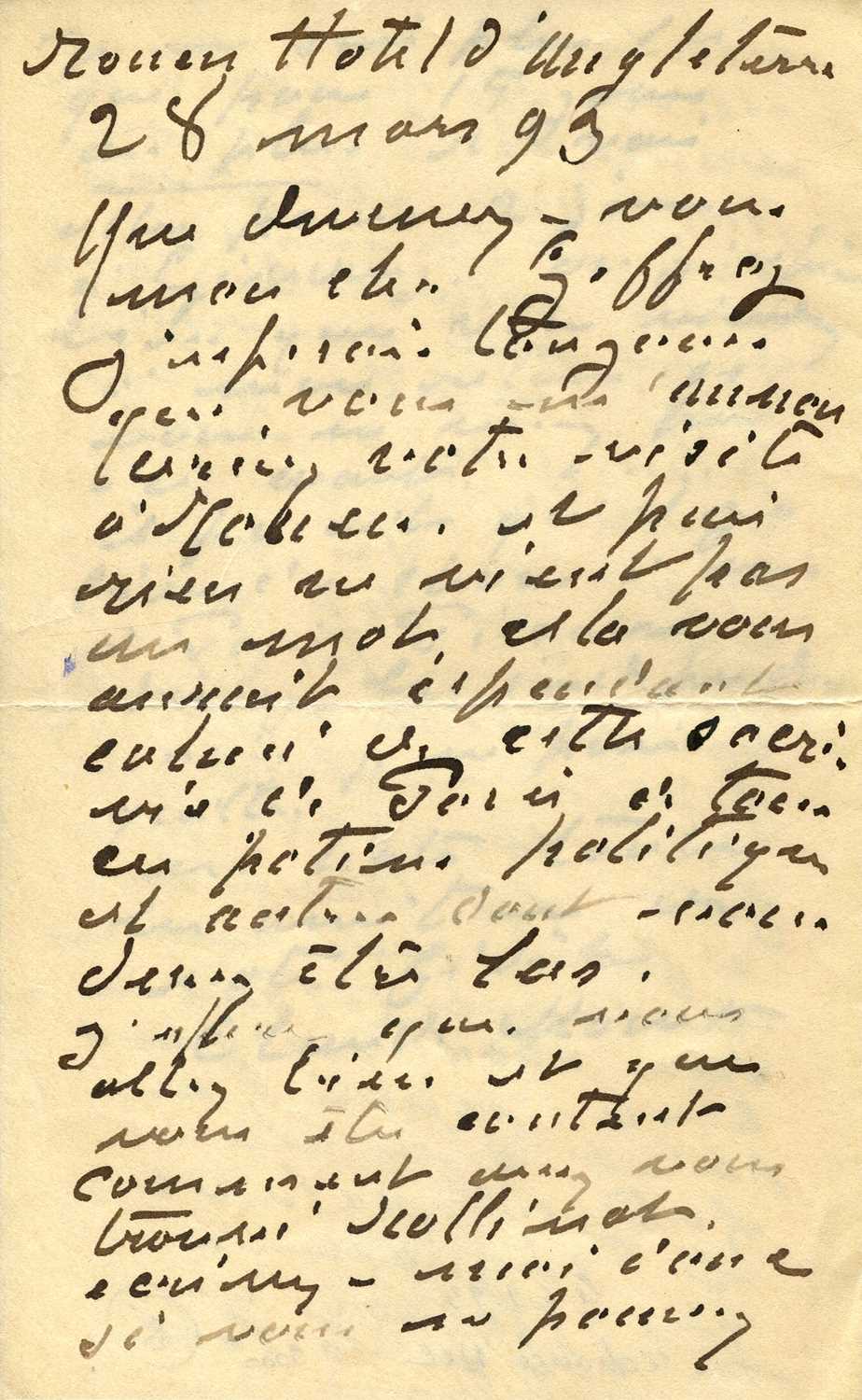 Lot 938 - MONET CLAUDE: (1840-1926)