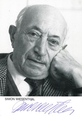 Lot 1168 - WIESENTHAL SIMON (1908-2005)