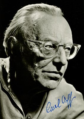 Lot 764 - ORFF CARL: (1895-1982)