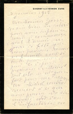 Lot 852 - MONET CLAUDE: (1840-1926)