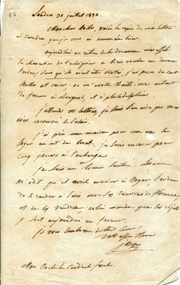 Lot 1227 - BONAPARTE JOSEPH: (1768-1844)