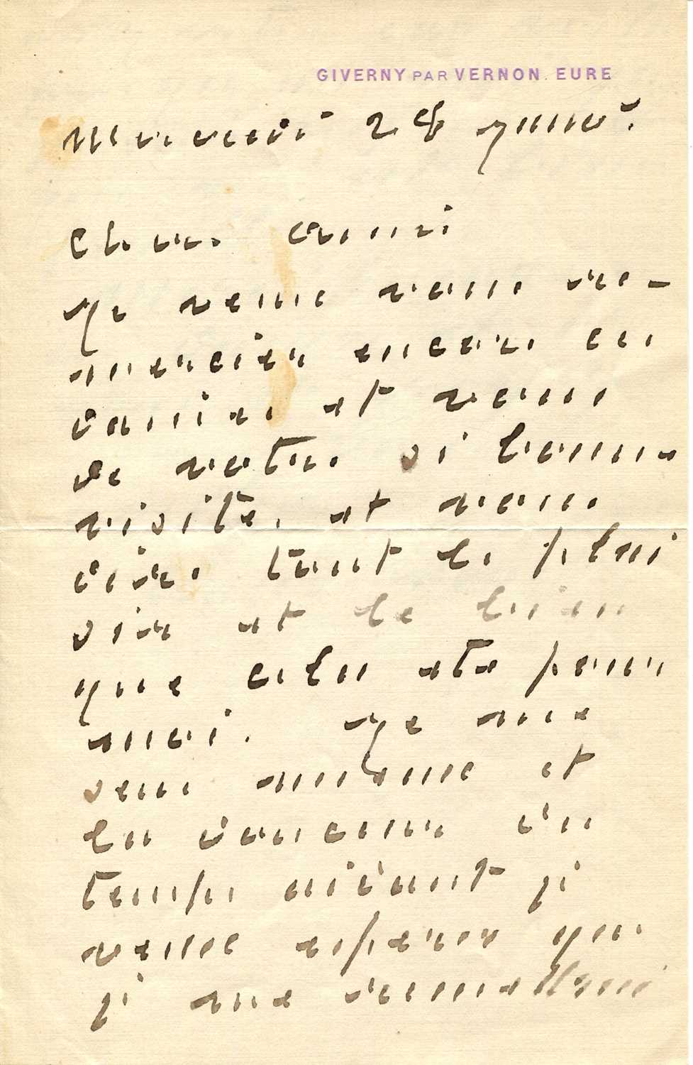 Lot 381 - MONET CLAUDE: (1840-1926)