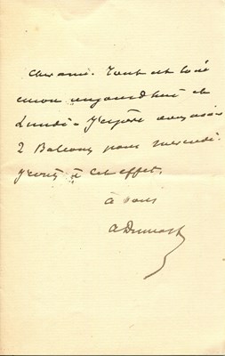 Lot 970 - DUMAS ALEXANDRE: Fils (1824-1895)