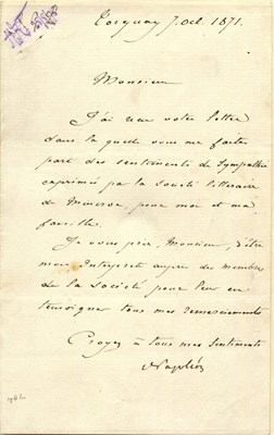 Lot 297 - NAPOLEON III: (1808-1873)