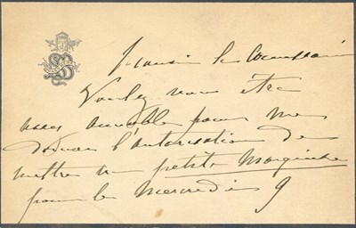 Lot 133 - BERNHARDT SARAH: (1844-1923)