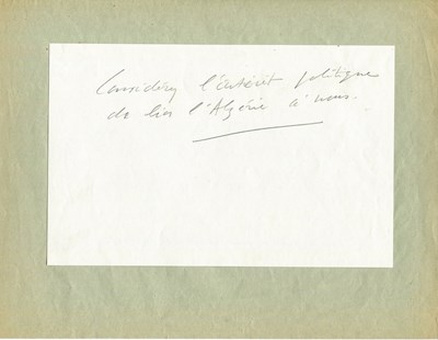 Lot 337 - DE GAULLE CHARLES: (1890-1970)