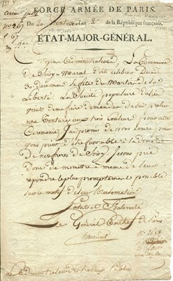 Lot 1187 - HANRIOT FRANÇOIS: (1759-1794)