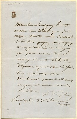 Lot 1229 - NAPOLEON III: (1808-1873)