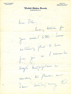 Lot 1303 - KENNEDY JOHN F.: (1917-1963)