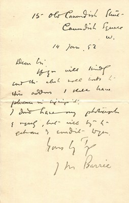 Lot 721 - BARRIE J. M.: (1860-1937)