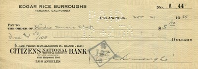 Lot 707 - BURROUGHS EDGAR RICE: (1875-1950)