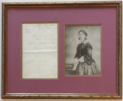 Lot 684 - NIGHTINGALE FLORENCE: (1820-1910)