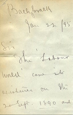 Lot 1302 - DAVITT MICHAEL: (1846-1906)