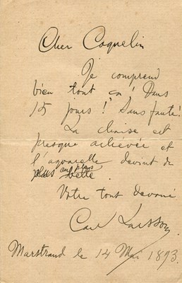 Lot 877 - LARSSON CARL: (1853-1919)