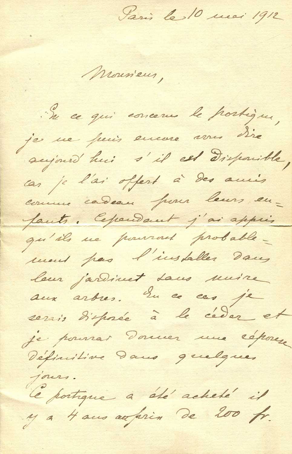 Lot 1055 - CURIE MARIE: (1867-1934)