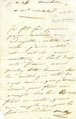 Lot 1203 - BONAPARTE PAULINE: (1780-1825)