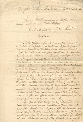 Lot 1263 - [POMARE IV]: (1813-1877)