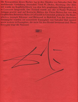 Lot 890 - DALI SALVADOR: (1904-1989)
