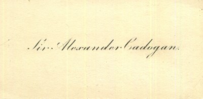 Lot 1101 - VISITING CARDS: (x36)