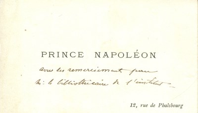 Lot 1084 - BONAPARTE NAPOLÉON-JÉRÔME: (1822-1891)
