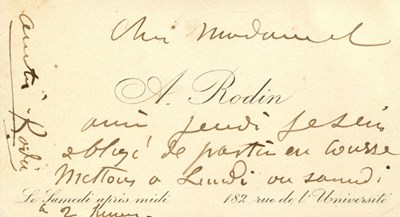 Lot 1067 - RODIN AUGUSTE: (1840-1917)