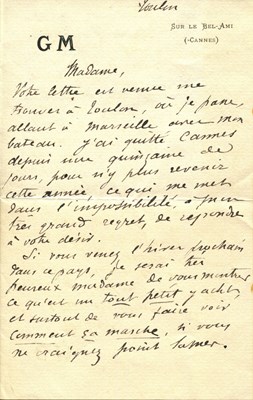 Lot 973 - MAUPASSANT GUY DE: (1850-1893)