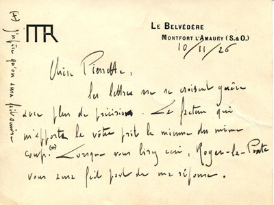 Lot 753 - RAVEL MAURICE: (1875-1937)