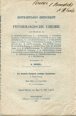 Lot 1056 - EULER-CHELPIN HANS VON: (1873-1964)