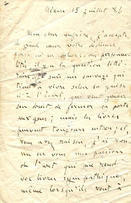 Lot 975 - ZOLA EMILE: (1840-1902)