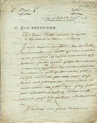 Lot 1192 - LECOURBE CLAUDE-JACQUES: (1759-1815)