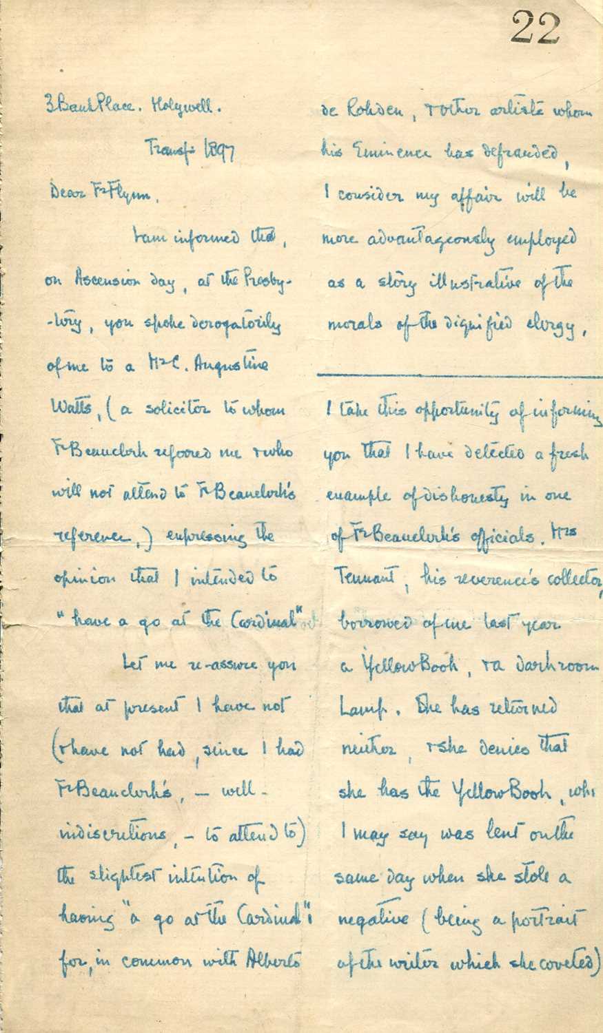 Lot 1109 - ROLFE FREDERICK: (1860-1913)