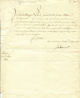 Lot 1232 - FREDERICK II: (1712-1786)